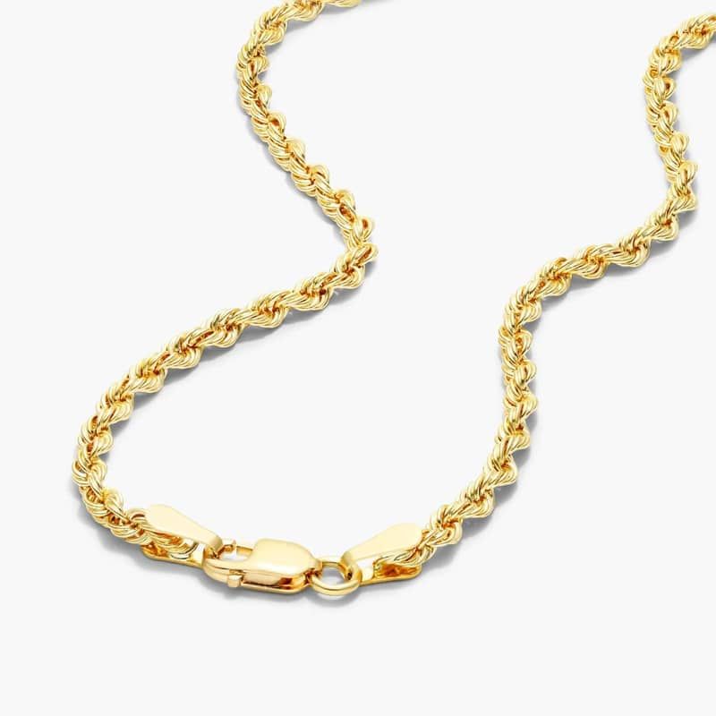 14k Yellow Gold Rope Chain